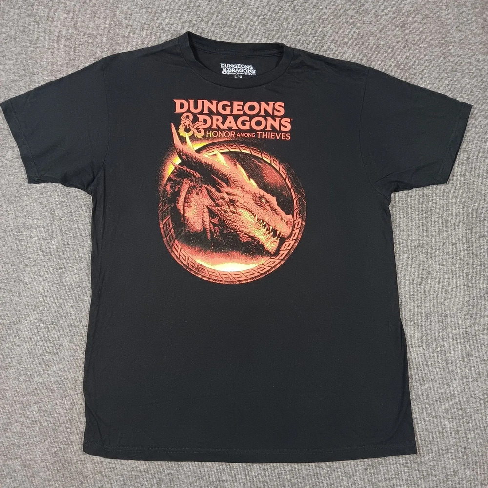 Dungeons & Dragons Shirt Mens Large Black Honor Among Thieves Graphic Tee